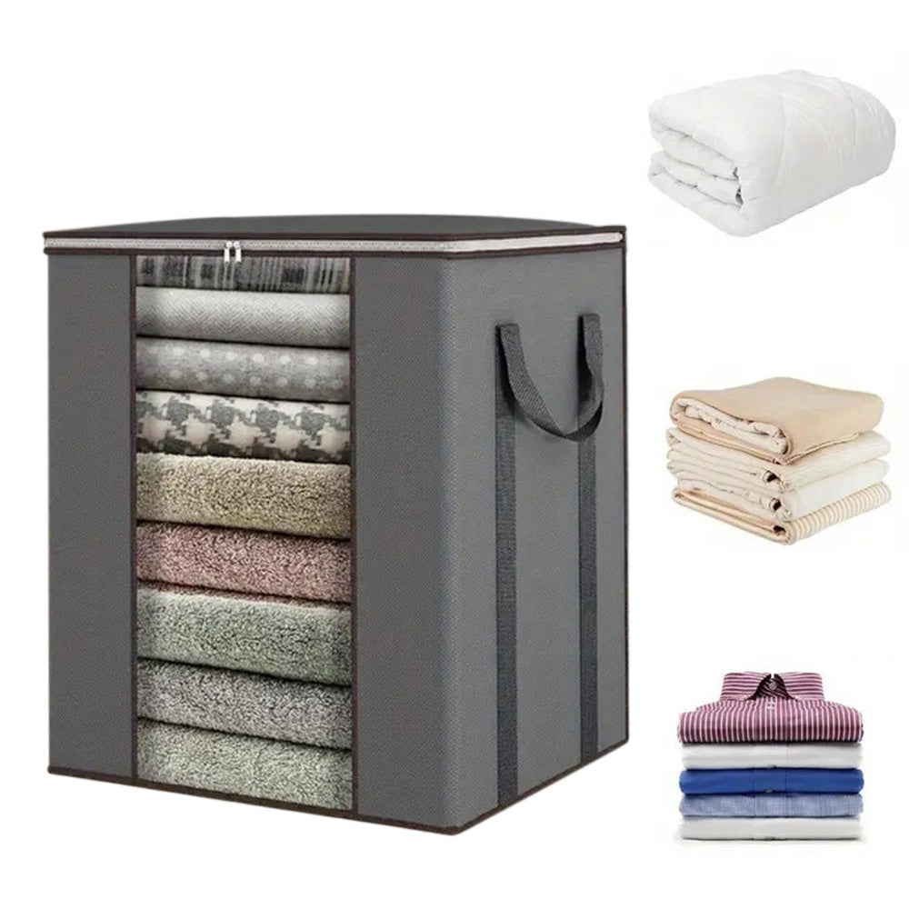 120L Extra Large Storage Bag Blanket Clothes Organizer Foldable Moving Tote