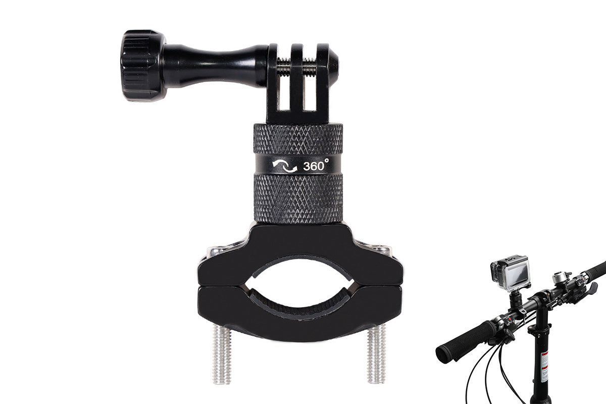 Aluminum Bike Handlebar Mount 360-degree Bicycle Mount for GoPro Hero 13 12 11