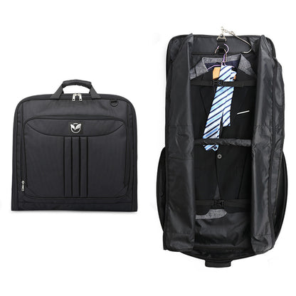 Water-resistant Foldable Garment Bag for Travel with Hanger Detachable Shoulder Strap