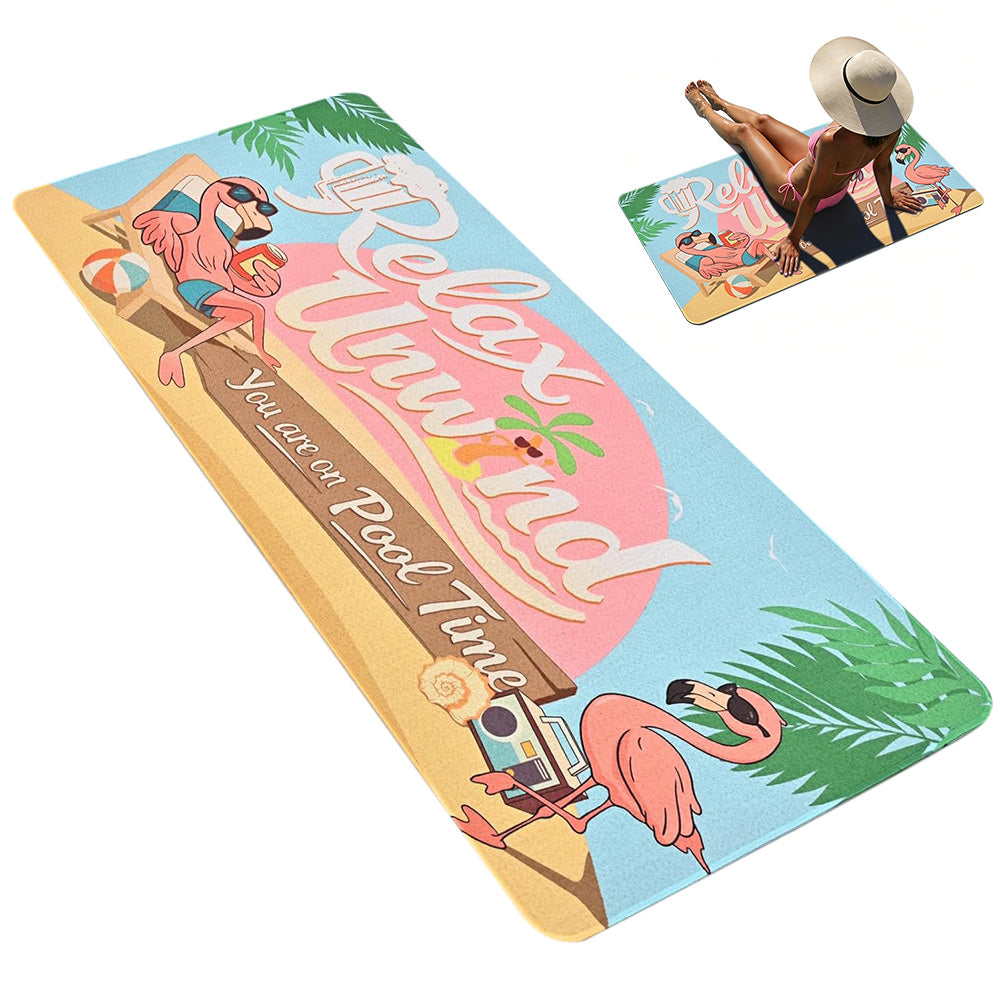 Summer Pool Floor Mat Non Slip Diatomite Mat for Outdoor Patio Beach