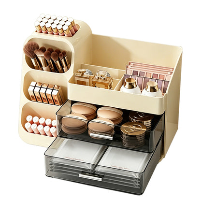 Cosmetic Organizer with Drawers Large Makeup Storage for Dresser Table Top