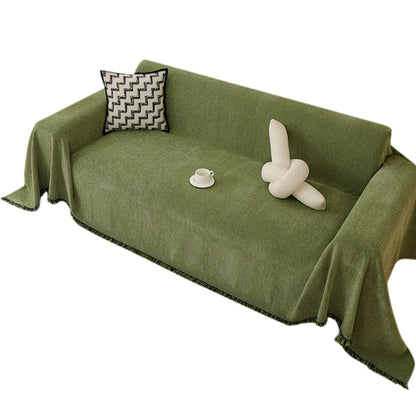 Sofa Throw Rug Cover Large Blanket for Couch Furniture Protector-Green