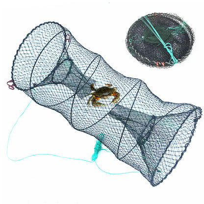 Fishing Bait Trap with Pull Rope Collapsible Fish Net for Ponds Lakes