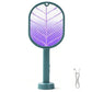 2 In 1 Electric USB Rechargeable Fly Swatter Mosquito Killer Racket