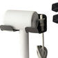 2PCS Wall Mounted Hair Dryer Holder with Cord Organizer Adhesive Blow Dryer Storage Rack