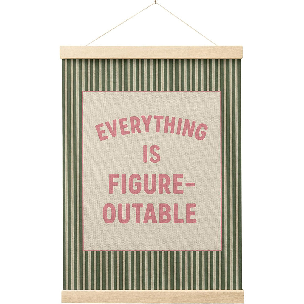 Colorful Inspirational Words Art Prints with Hanging Cord for Home Office Classroom