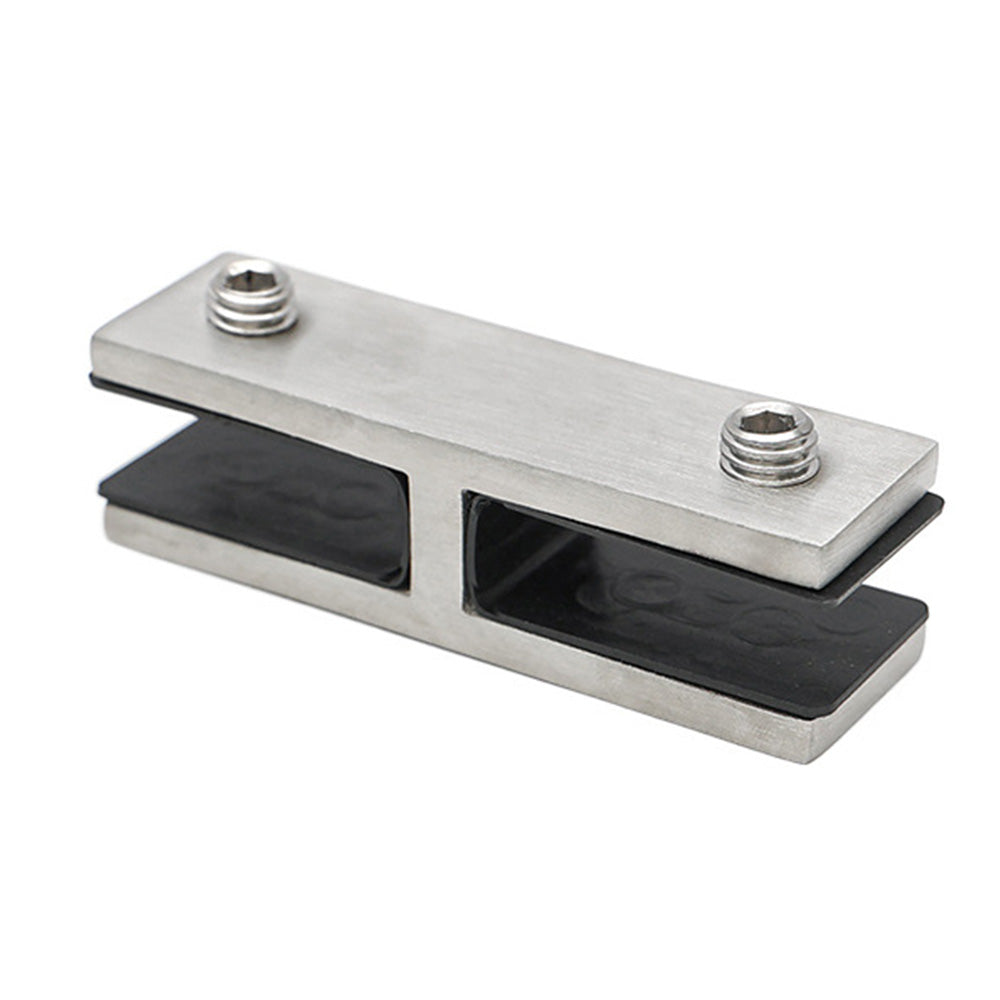 304 Stainless Steel Pool Fence Glass Clamp for 10 to 12mm Panels-Silver
