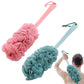 2Pcs Long Handle Shower Bath Brush Set for Back Body Cleaning
