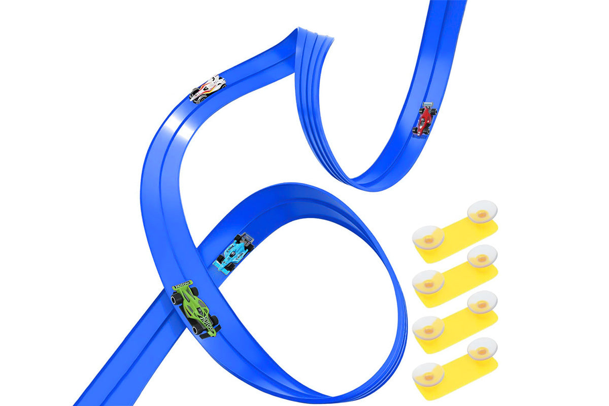 Five Meter Dual Lane Gravity Racing Track Set