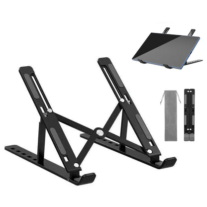 Foldable Portable Aluminum Laptop Tablet Stand with 6 Height Levels