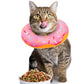 Cat Cone Soft Collar Adjustable Kitten Recovery Cones Cat Donut Collar-Pink
