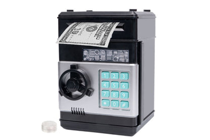 Electronic ATM Piggy Bank with Password Lock Money Coin Saving Box Toys