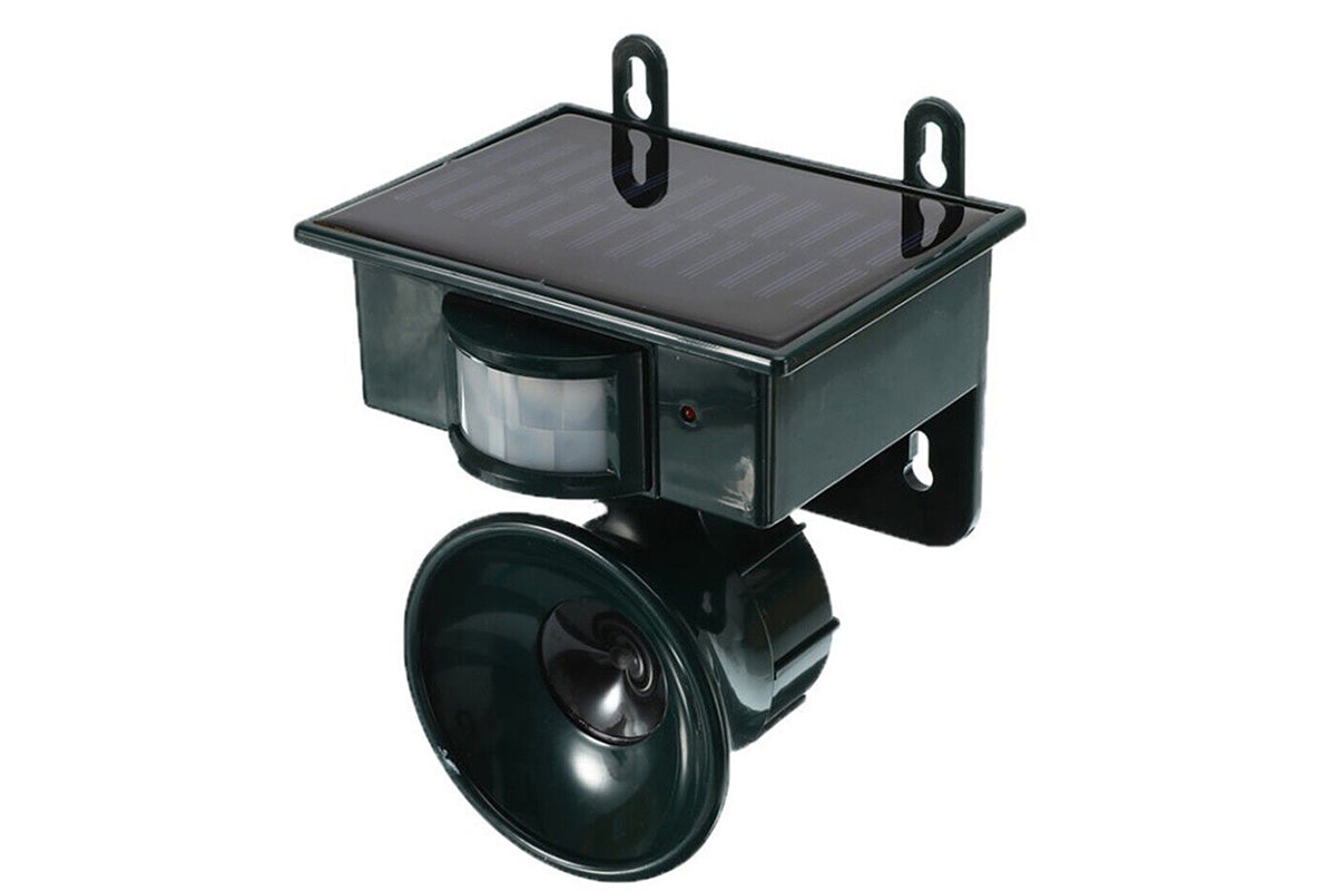 Solar Ultrasonic Bird Repeller Animal Repellent Outdoor for Raccoon Skunk Deer