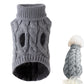 Puppy Dog Jumper Winter Warm Knitted Sweater Pet Clothes for Small Dogs Coat-Grey