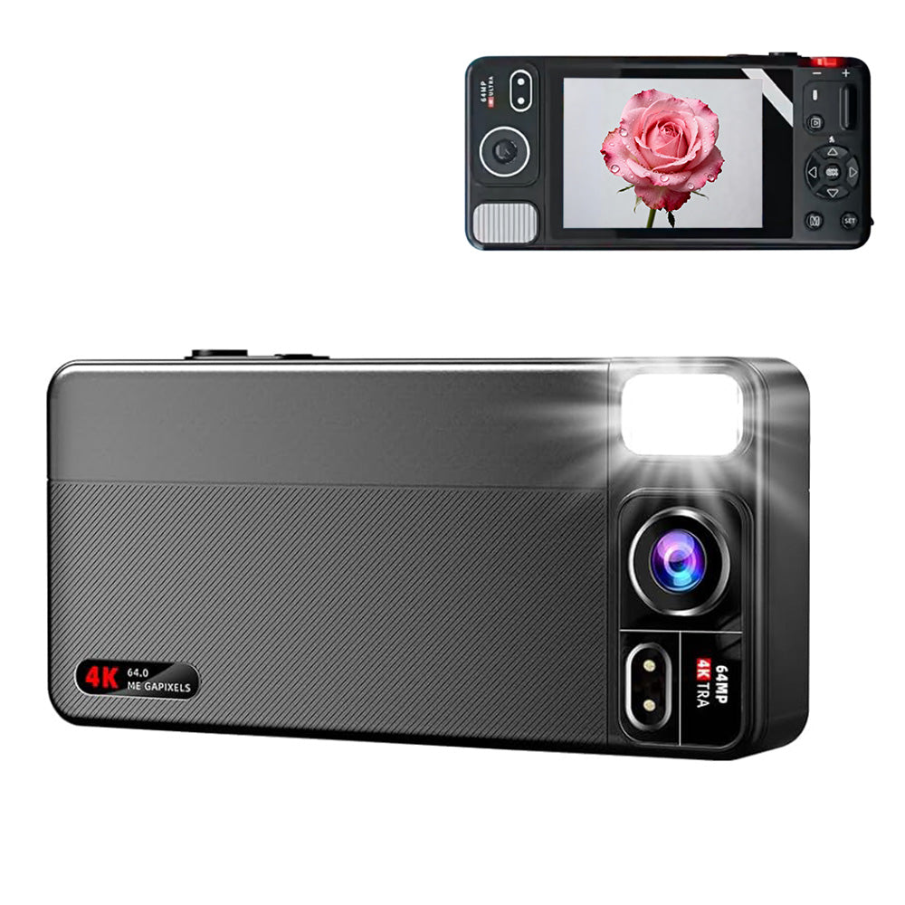 Digital Camera with 270 Degree Rotating Lens for Selfie Vlog