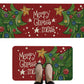 2PCS Christmas Floor Mats Set Non Slip Kitchen Rug for Bathroom Living Room Doorway