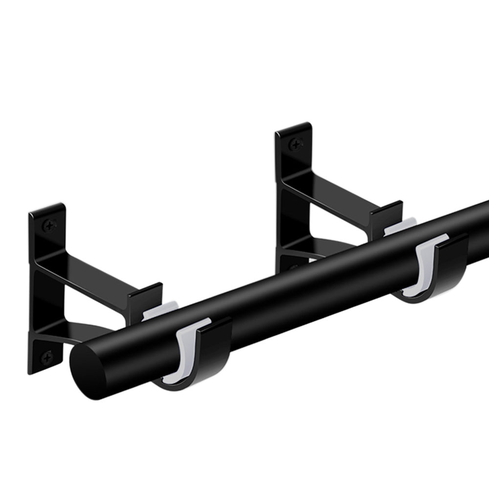 2 Pack Thickened Aluminum Alloy Curtain Rod Brackets for 28 to 32mm Rods