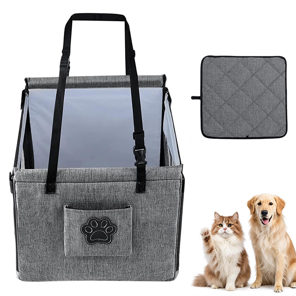 Foldable Water-resistant Dog Auto Seat Pad for Small and Medium Dogs