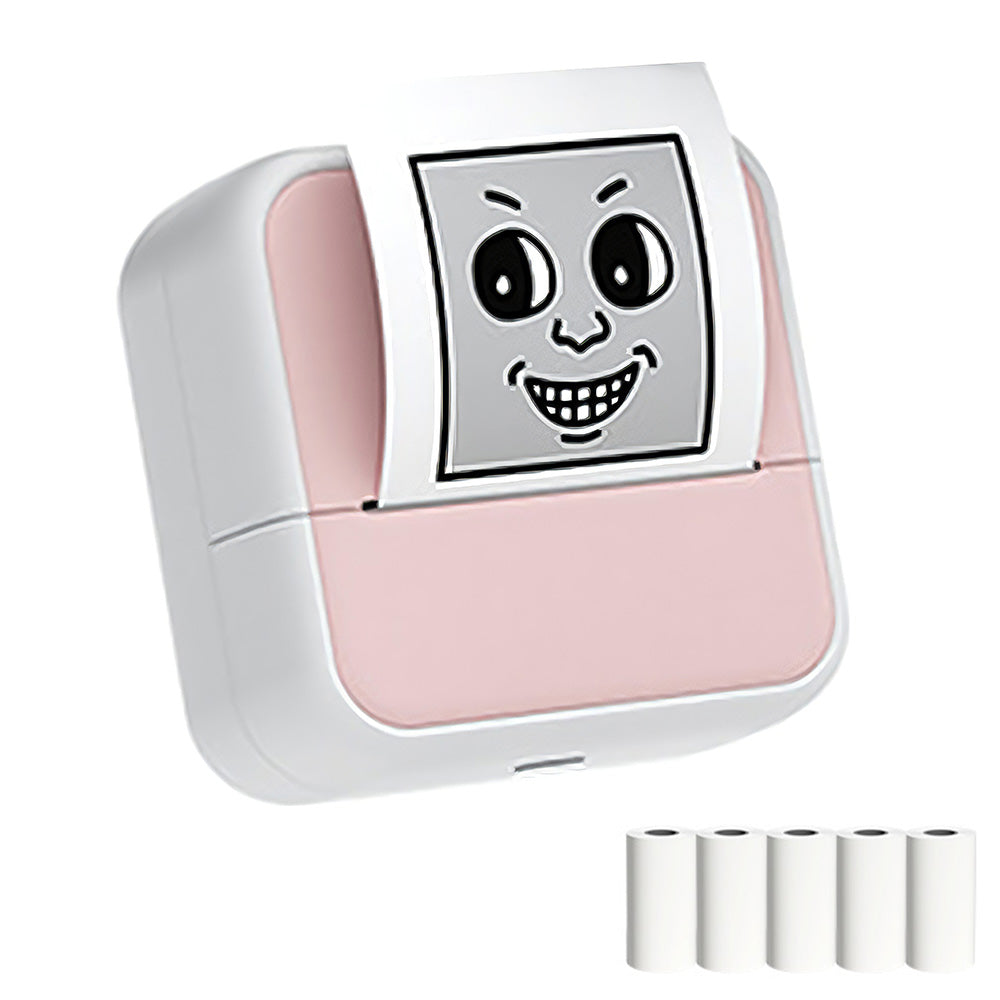 Mini Sticker Printer Portable Bluetooth Thermal Printer for Photo Notes Gift