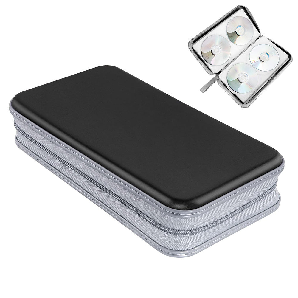 80 Capacity CD DVD Disc Holder Storage Case with Carry Handle
