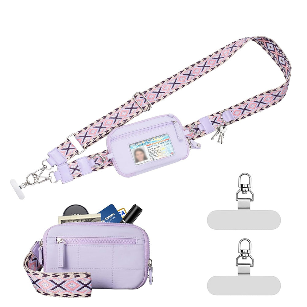 Phone Lanyard Clip and Go Strap for Phone with Wallet Crossbody
