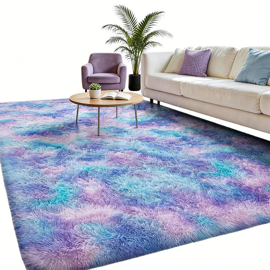 Plush Area Rug Soft Fluffy Carpet for Bedroom Living Room Dorm Room-Style 1