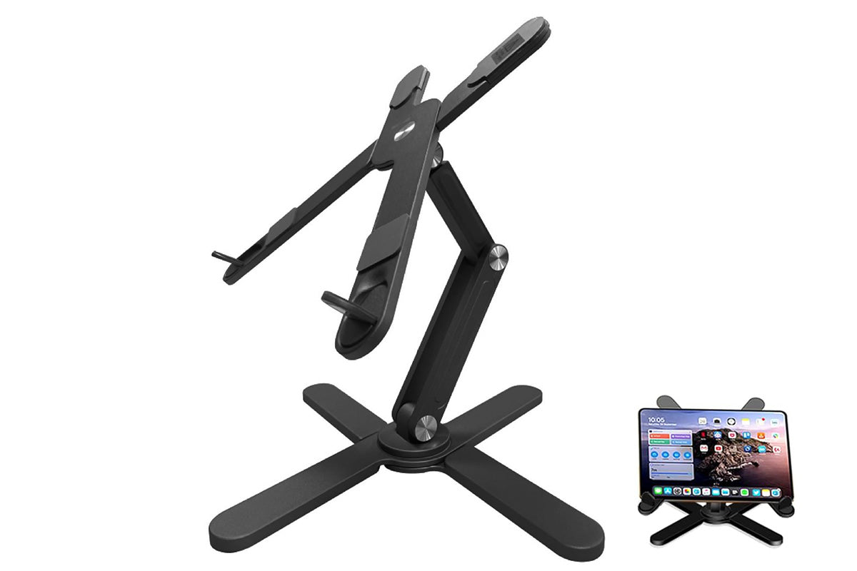 360 Degree Rotating Aluminum Laptop Stand Adjustable Desktop Holder for Notebook