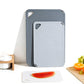 3 PCS Plastic Cutting Board Set with Hanging Loop Non Slip PP Chopping Board for Home