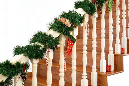 15 m Green Christmas Tinsel Garland for Holiday Party and Home Decoration