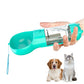 4 in 1 Pet Feeder Dog Cat Puppy Water Bottle Cup with Poop Bag Holder for Yorkie