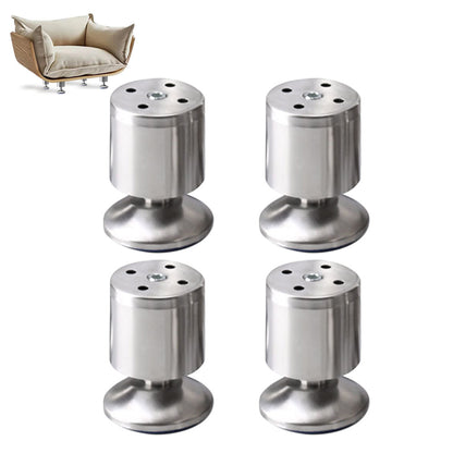 4 PCS Metal Furniture Legs Adjustable Stainless Steel Cabinet Feet for Bed Sofa Table