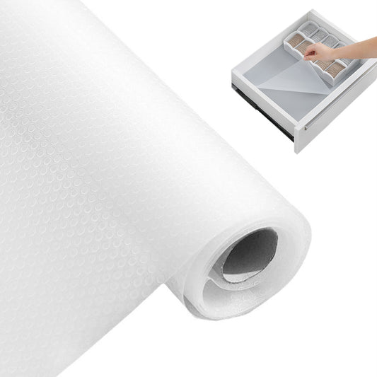 Thick EVA Drawer Liner 30x300cm with Slip Resistant Dots and Heat Resistance-Transparent