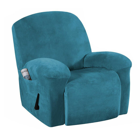Recliner Chair Cover Recliner Stretch Sofa Slipcover Separate 4 Pieces Recliner Couch Covers