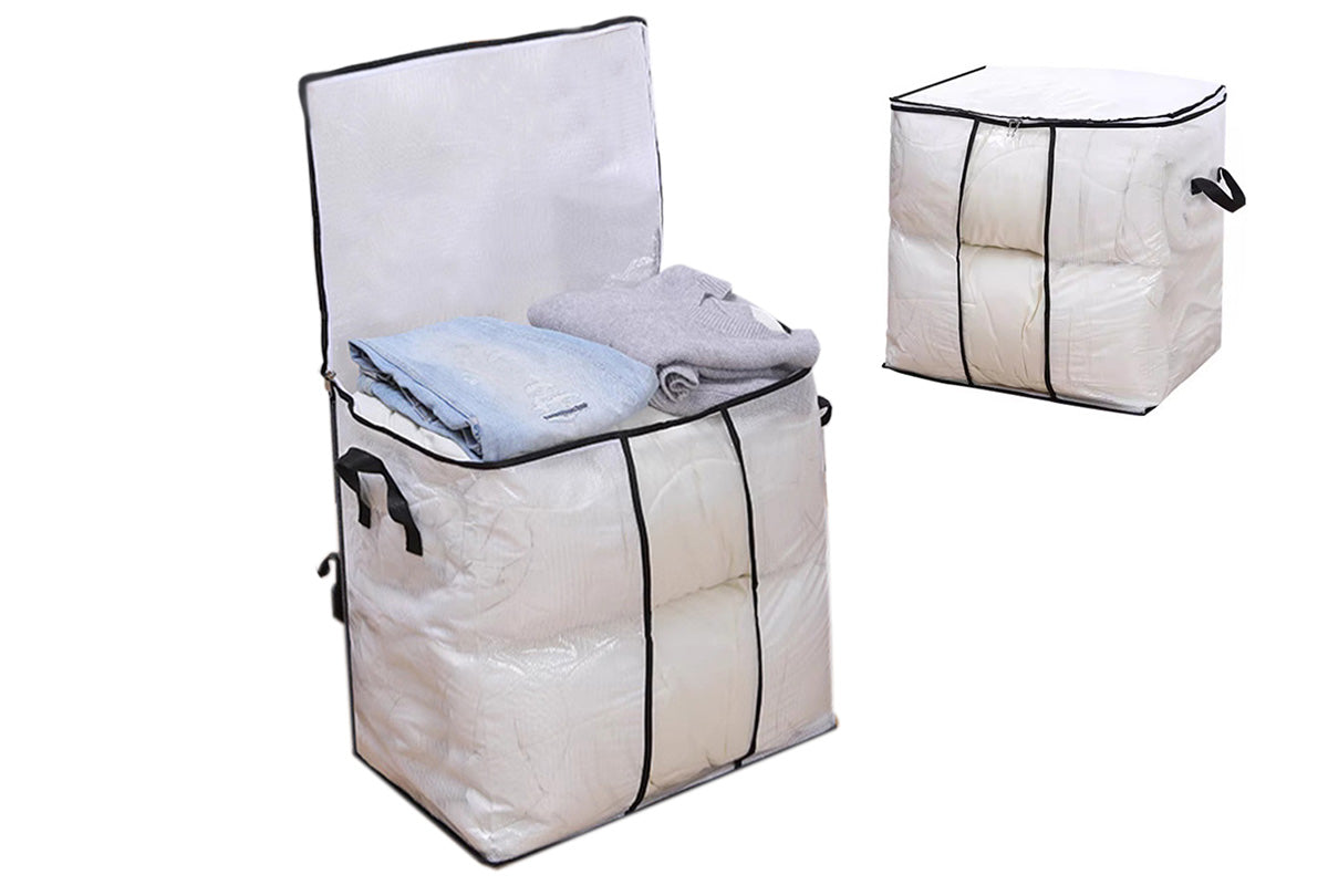 Clothes Quilt Blanket Storage Bags Foldable Blanket Storage Bins For Bedroom