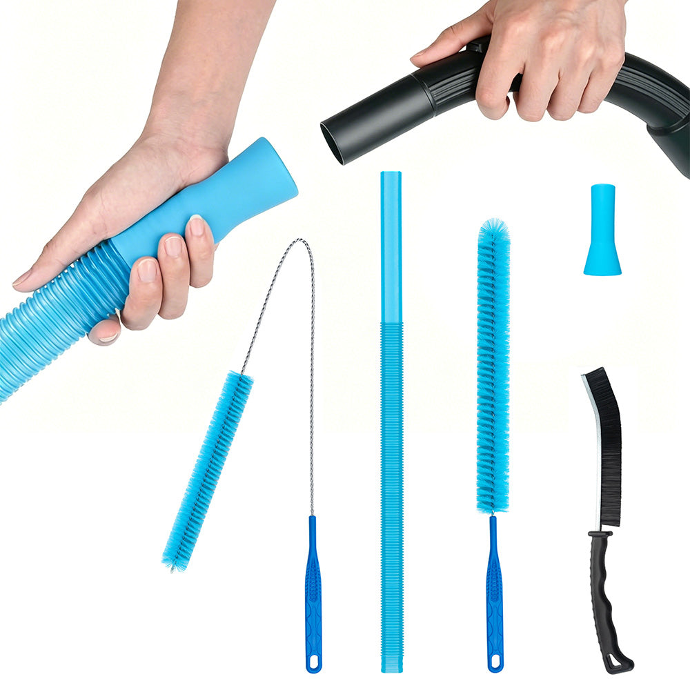 5Pcs Dryer Vent Cleaner Kit Flexible Lint Brush for Dryer Vacuum Fridge Air Conditioner