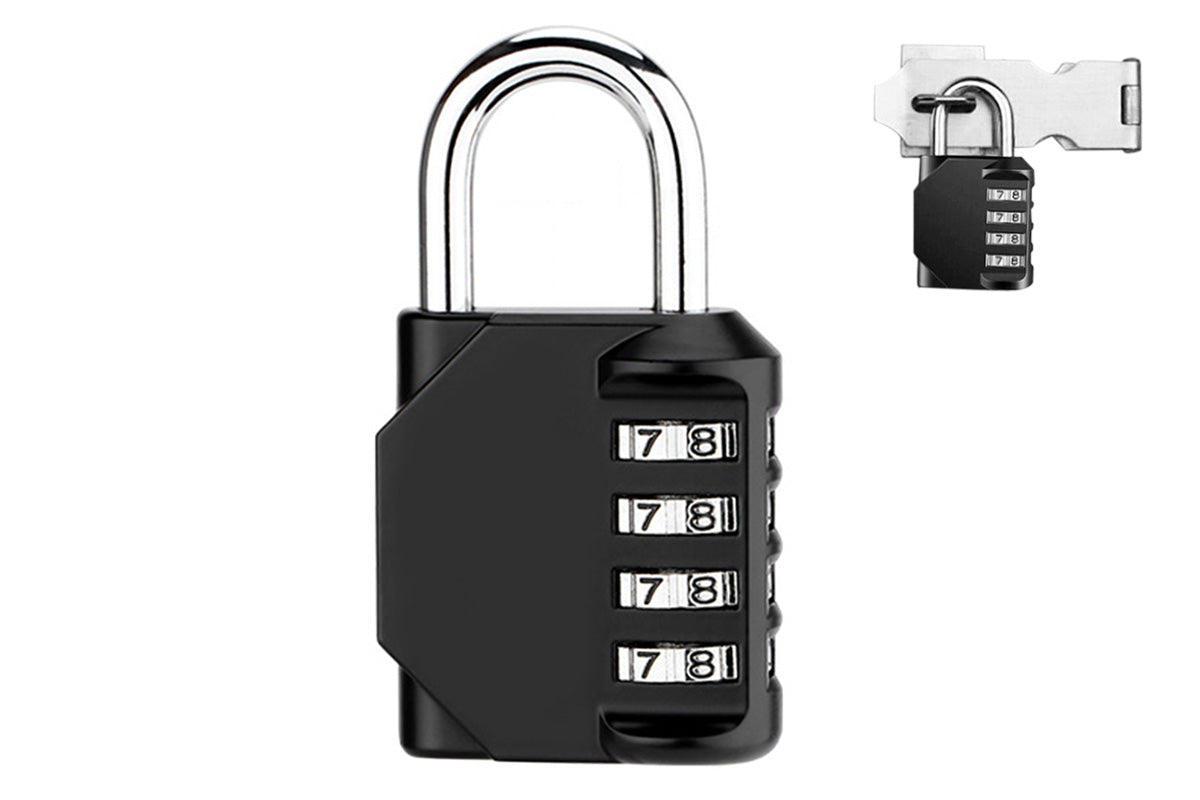 Black Combination Padlock for Gym Locker Luggage