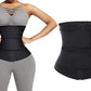 Sweat Waist Trainer for Women Sauna Sweat Belt Slim Body Shaper Corset-Black