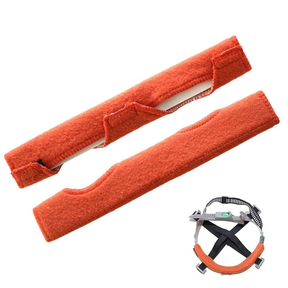 2 Cotton Foam Hard Hat Sweatbands with Hook and Loop