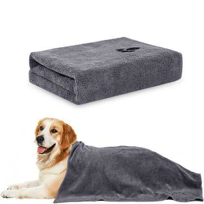 70x140cm Microfiber Pet Towel, Absorbent Drying Towel for Dogs, Lightweight Cloth for Home and Travel