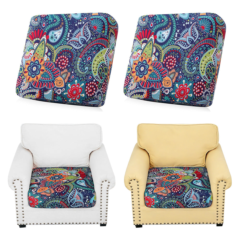 4Pcs Patio Cushion Covers Stretchable Outdoor Seat Cushion Covers for Furniture
