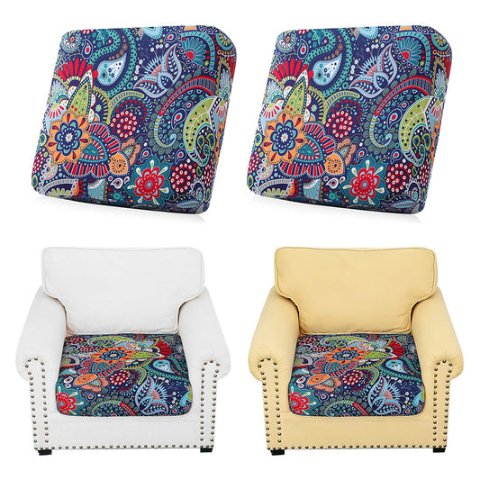 4Pcs Patio Cushion Covers Stretchable Outdoor Seat Cushion Covers for Furniture