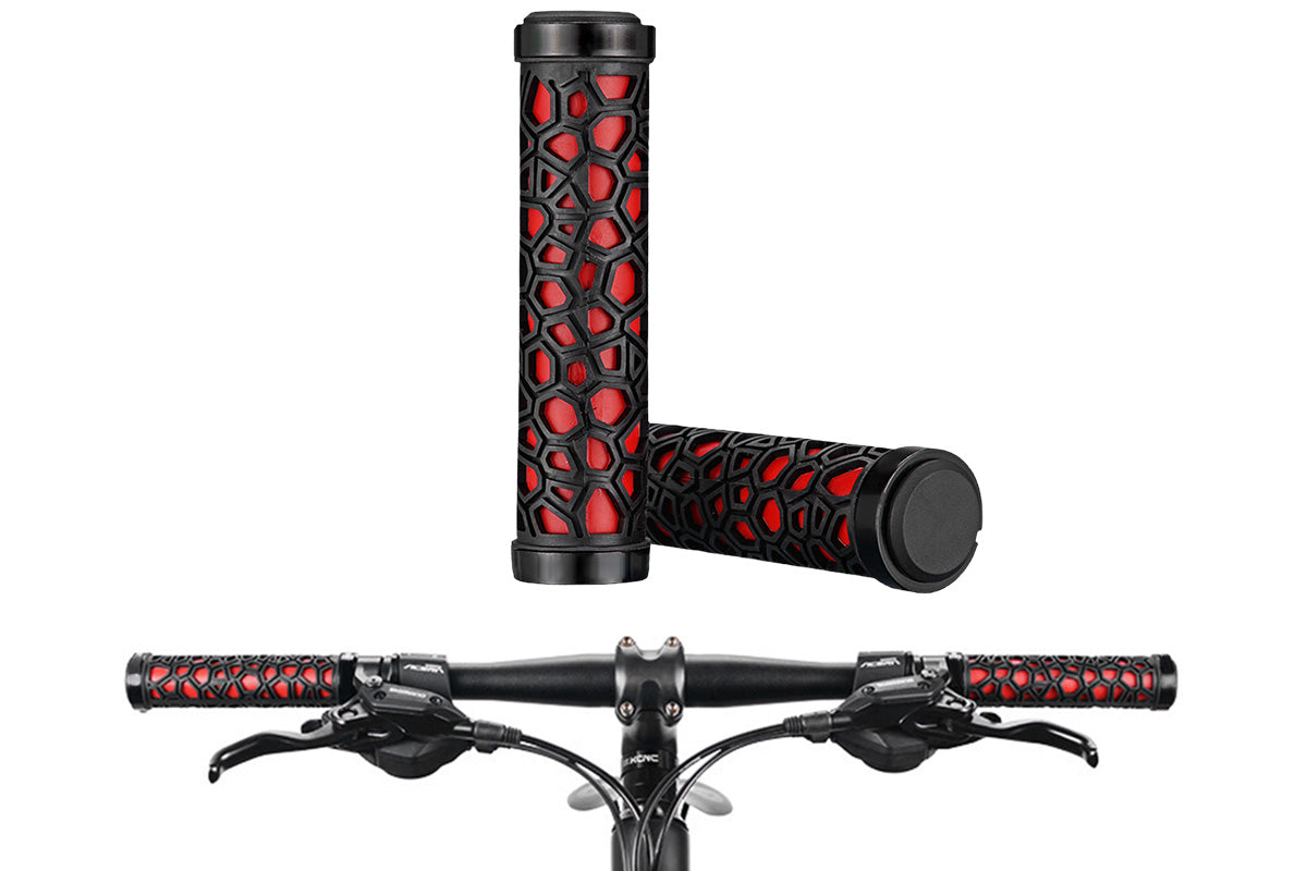Lock-On Anti-Slip Bicycle Handlebar Grips for Mountain Bikes MTB