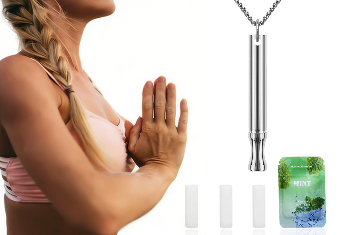 2-in-1 Mindfulness Breathing Necklace with Spinner