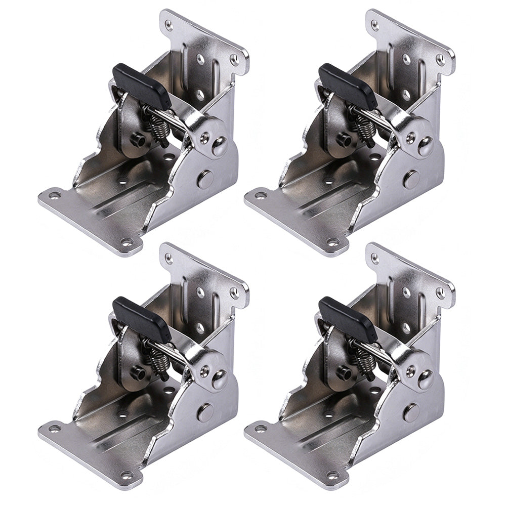 4Pcs 90 Degree Self Locking Folding Hinge for Tables Chairs and Workbenches