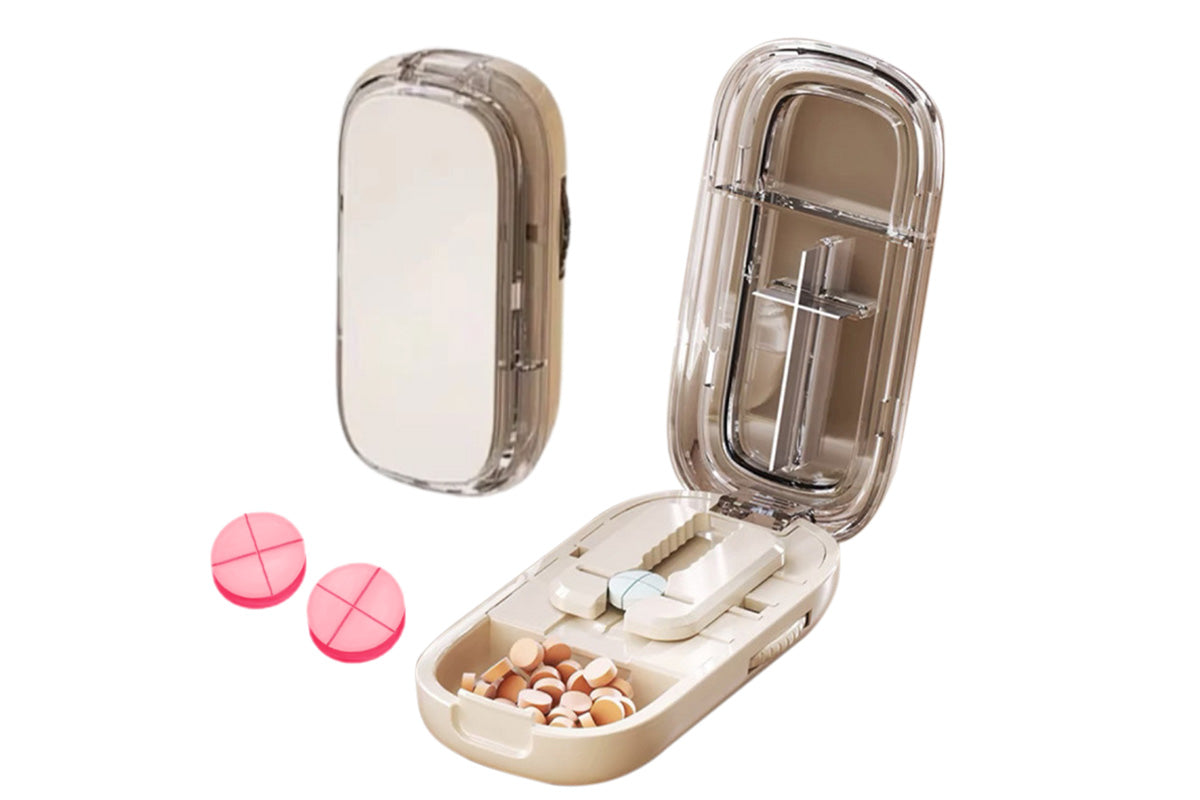 Pill Cutter Pill Splitter for Small and Tiny Pills 1/2 Adjustable Pill Organizer