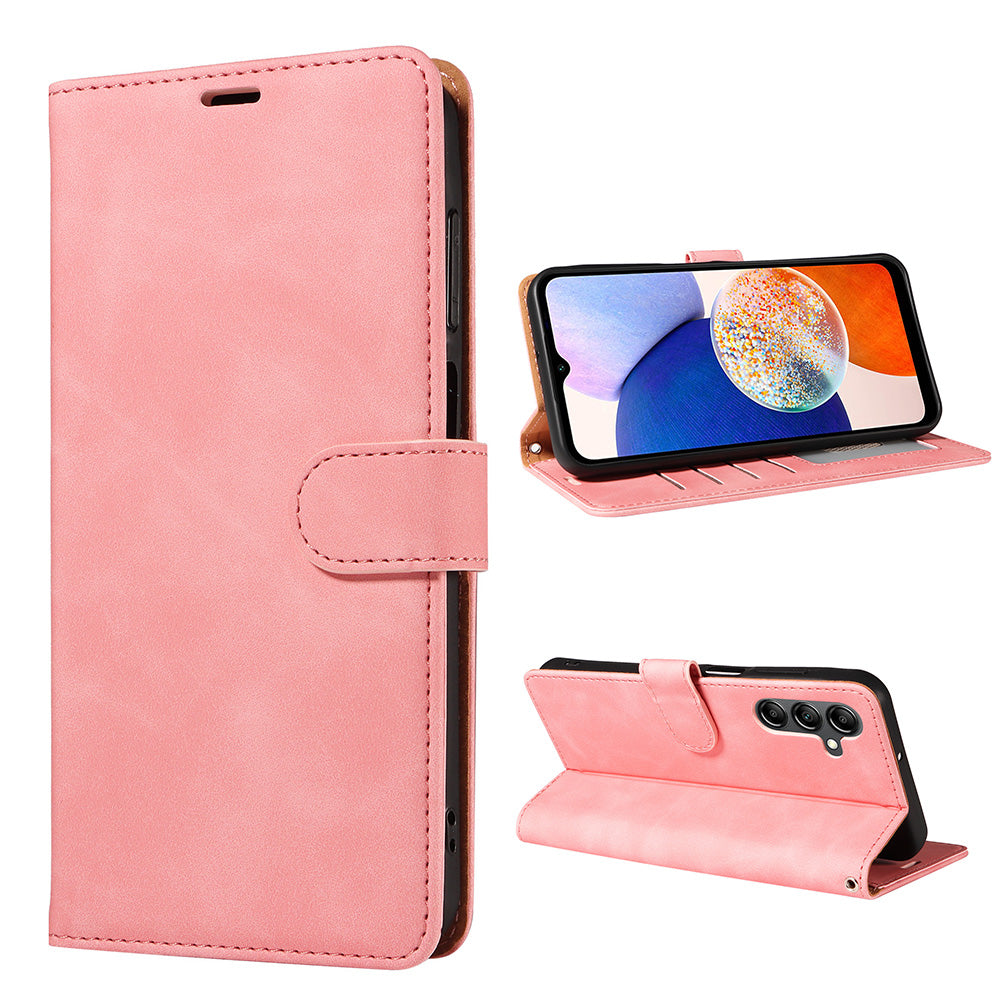 RFID Protective Flip Wallet Case Compatible with Samsung A17 A37 and A57-Pink