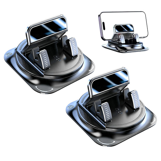 2Pcs 360 Degree Rotating Nonslip Dashboard Phone Holder for Car Navigation