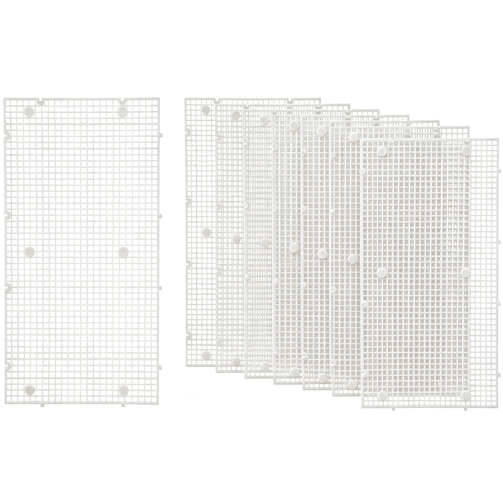 8 Piece Plastic Aquarium Grid Divider Set for Fish Tanks and Breeding