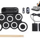 Electric Drum Set Kids Drum Pad and Sticks Portable Roll Up Drums Practice Pad