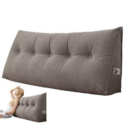 Headboard Pillow Triangle Backrest Wedge Cushion for Bed Sofa Dorm Room